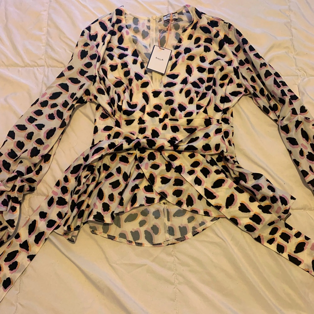 Koco & K London cheetah print blouse UK 20 / US 16